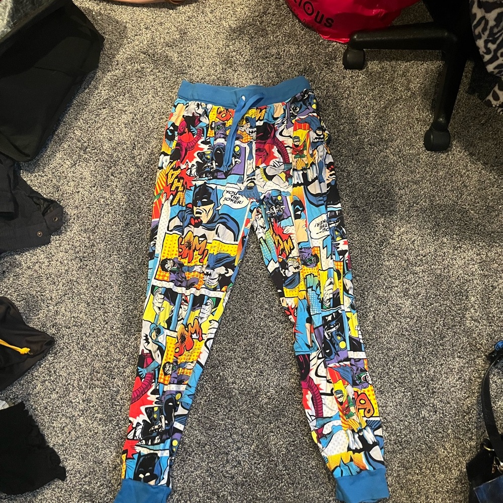 Batman Blue and Gray Joggers